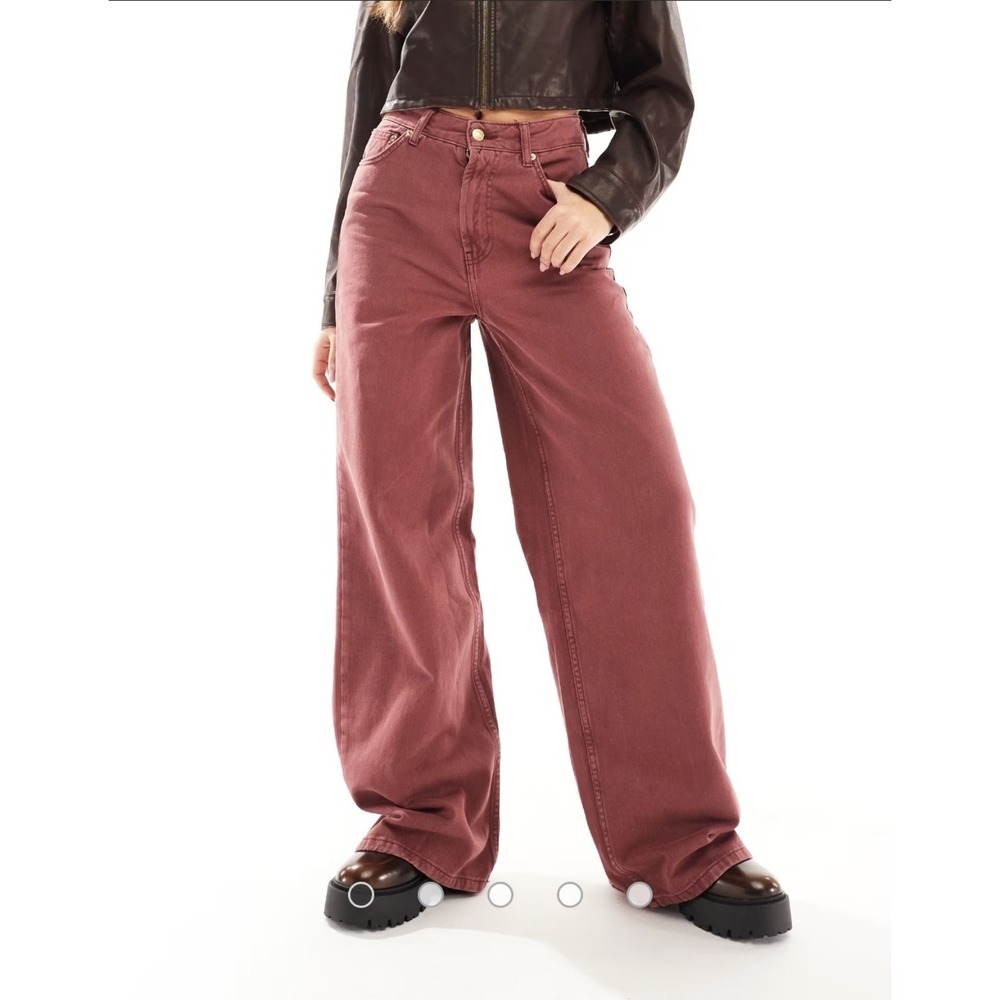 ASOS DESIGN high waisted wide leg jeans